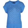 Clothing & Accessories Nu Denmark | Nu Denmark - 7952-46 - Titti Top Knit Fresh Blue