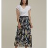 Clothing & Accessories La Fee Maraboutee | La Fee Maraboutee - Laurenz-U - Silk Viscose Printed Skirt Asst