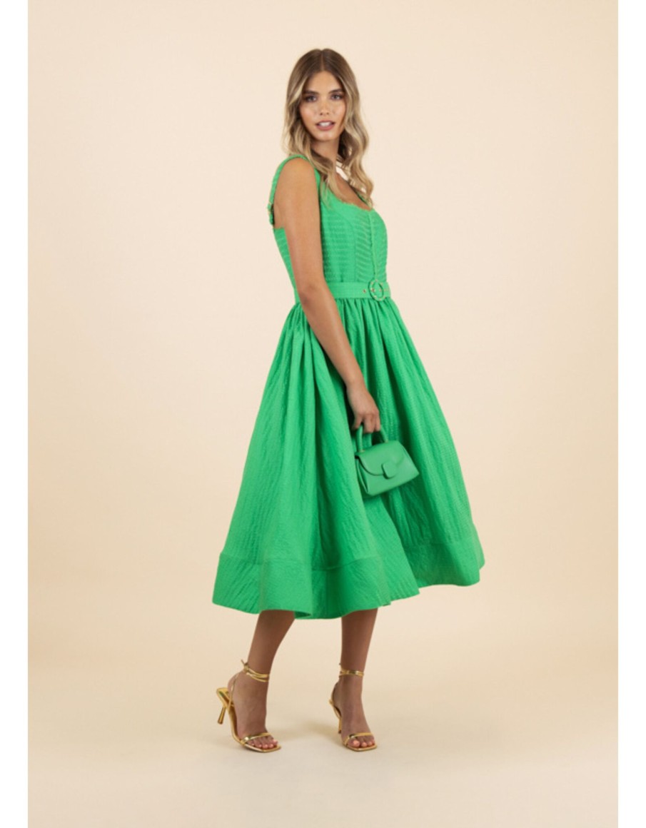 Clothing & Accessories Fee G | Fee G - 81756 - Amore Dress Green