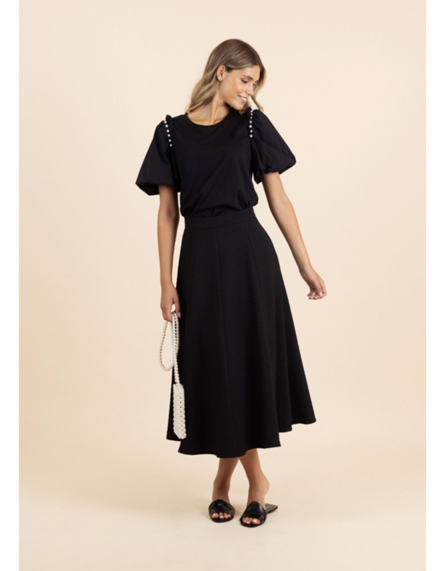 Clothing & Accessories Fee G | Fee G - 101054 - Luna Skirt Black