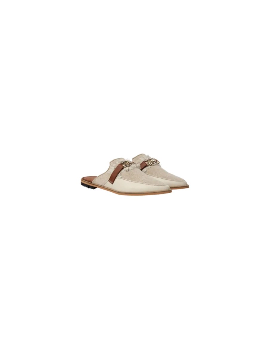 Clothing & Accessories Mos Mosh | Mos Mosh - Doha Linen Flat - 162040 Nature