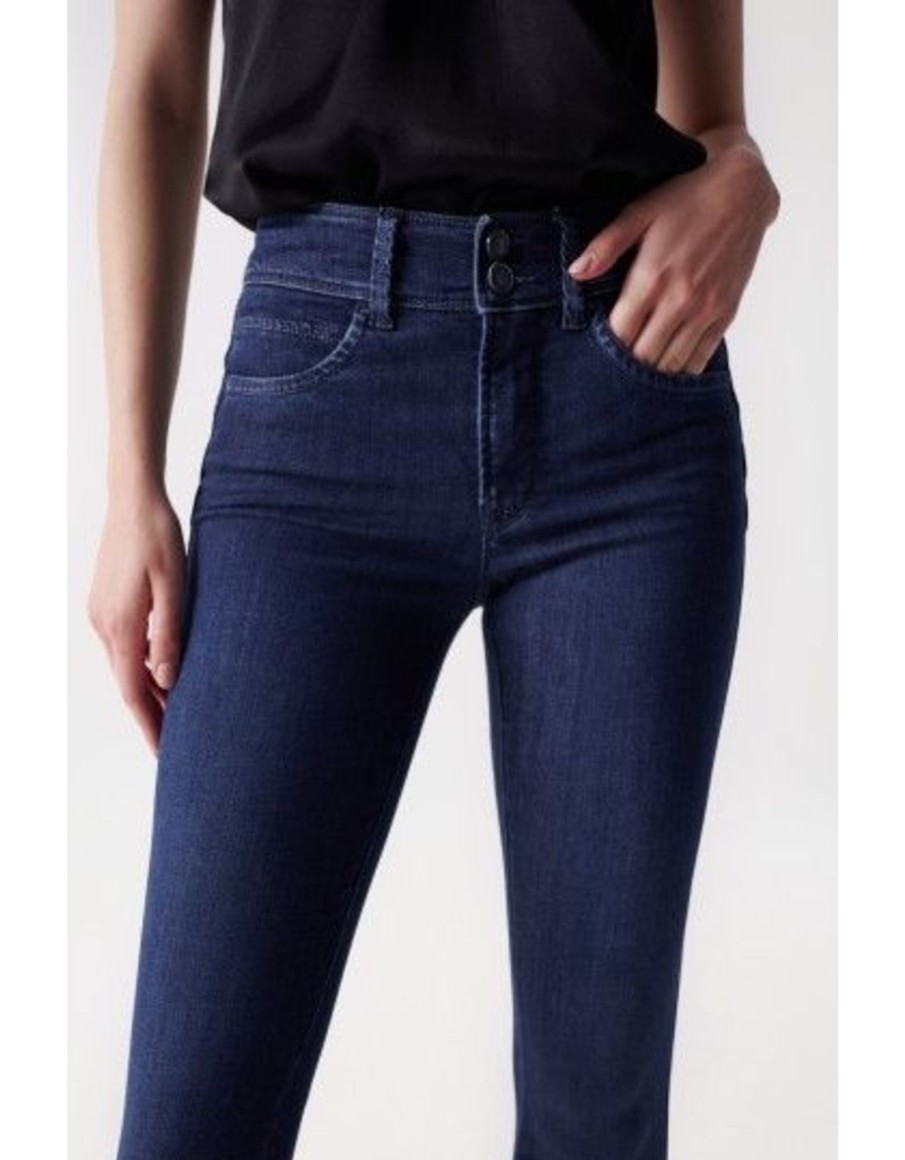 Clothing & Accessories Salsa Jeans | Salsa - 21005642 -Secret Skinny Push In Jean Med Wash