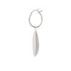 Clothing & Accessories A beautiful Story | A Beautiful Story - Feather Hoop Earring - Sterling Silver