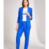 Clothing & Accessories Peruzzi | Peruzzi - S24119 - Cigarette Trouser Blue