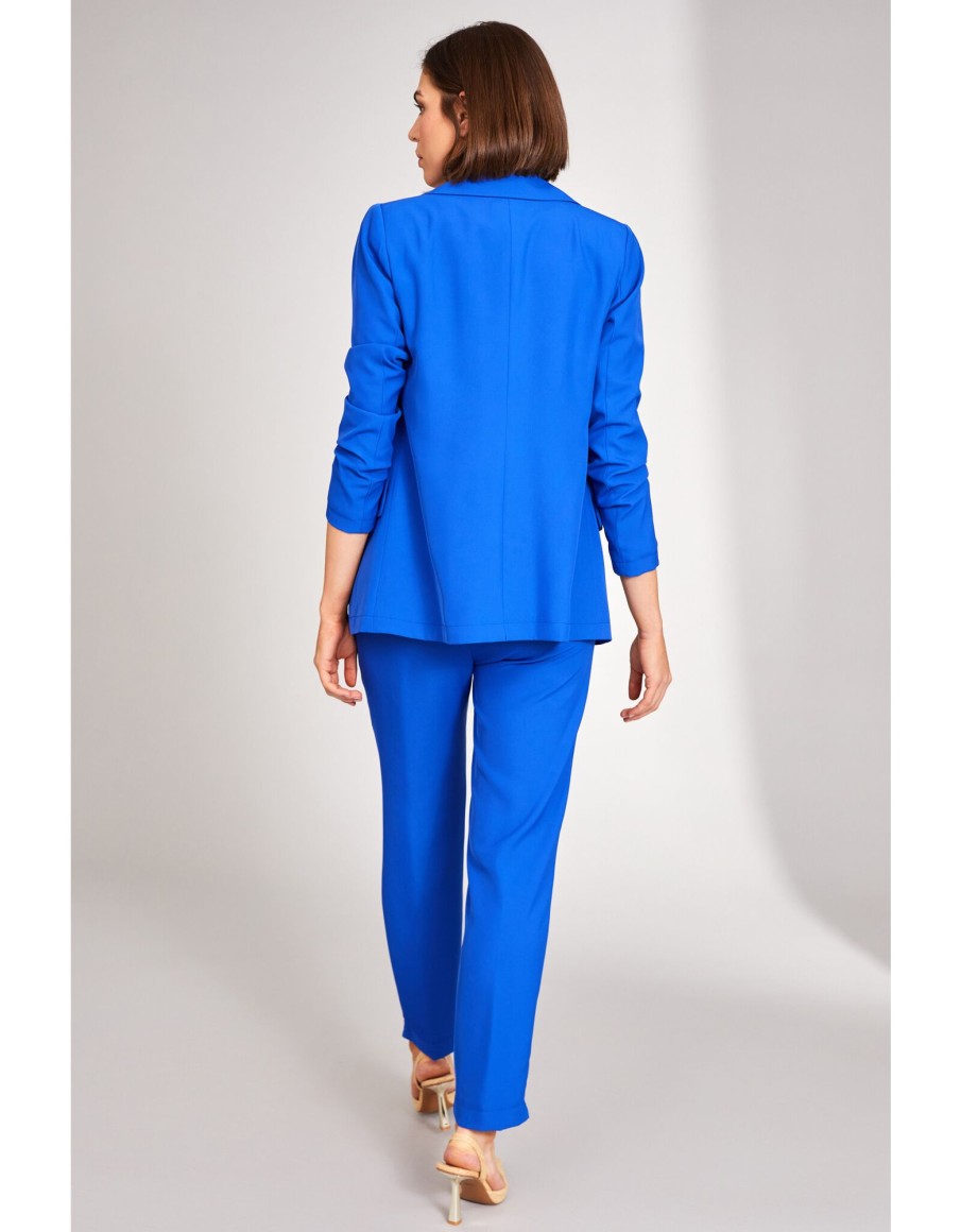 Clothing & Accessories Peruzzi | Peruzzi - S24119 - Cigarette Trouser Blue