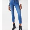 Clothing & Accessories Salsa Jeans | Salsa - 21007967 - Push In Cropped Skinny Light Denim Blue