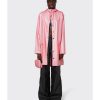 Clothing & Accessories escapeboutique | Rains - 1202 Long Waterproof Rain Jacket Pink Sky