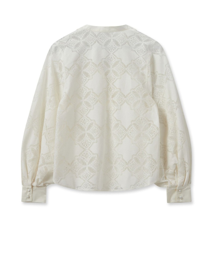 Clothing & Accessories Mos Mosh | Mos Mosh - Yen Lace Blouse - 159580 Ecru