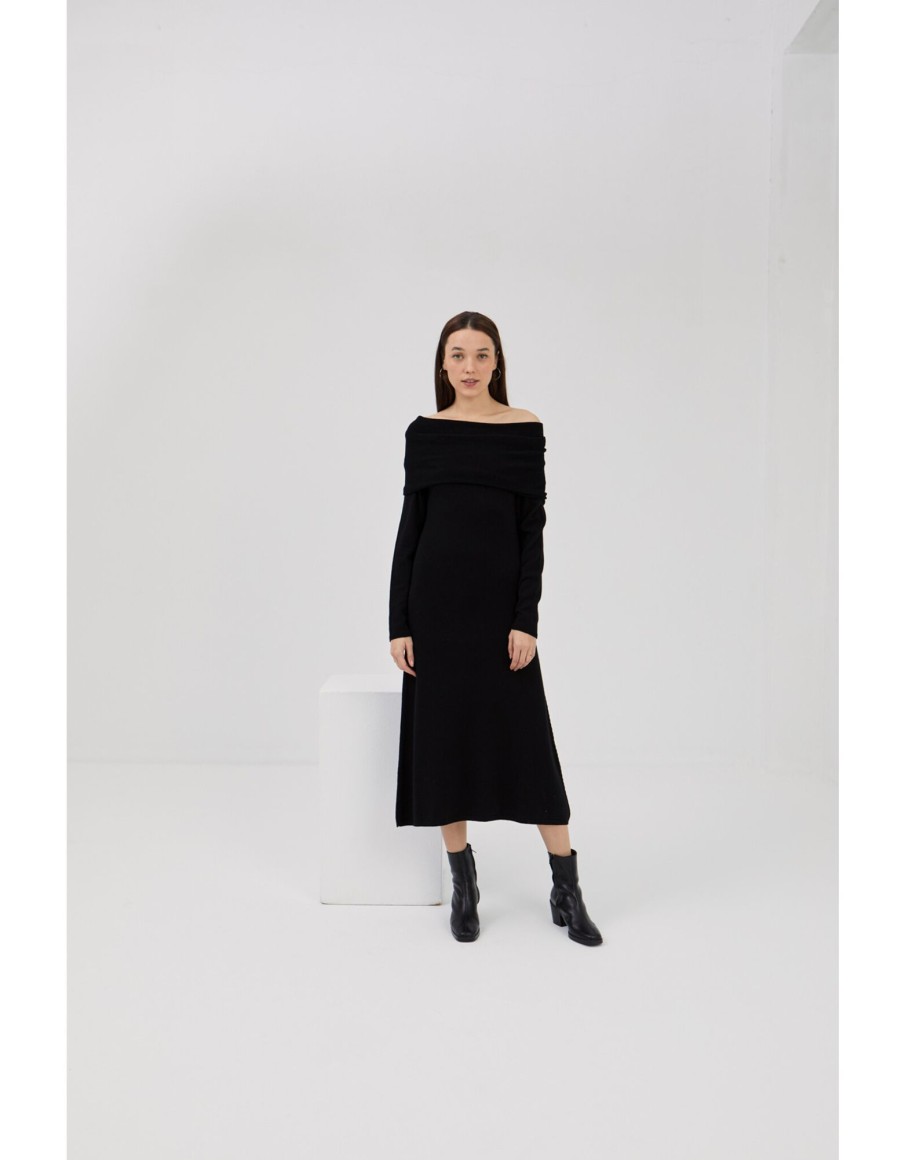 Clothing & Accessories Mus & BomBon | Mus & Bom Bon - Marsa 4 - Dress Black