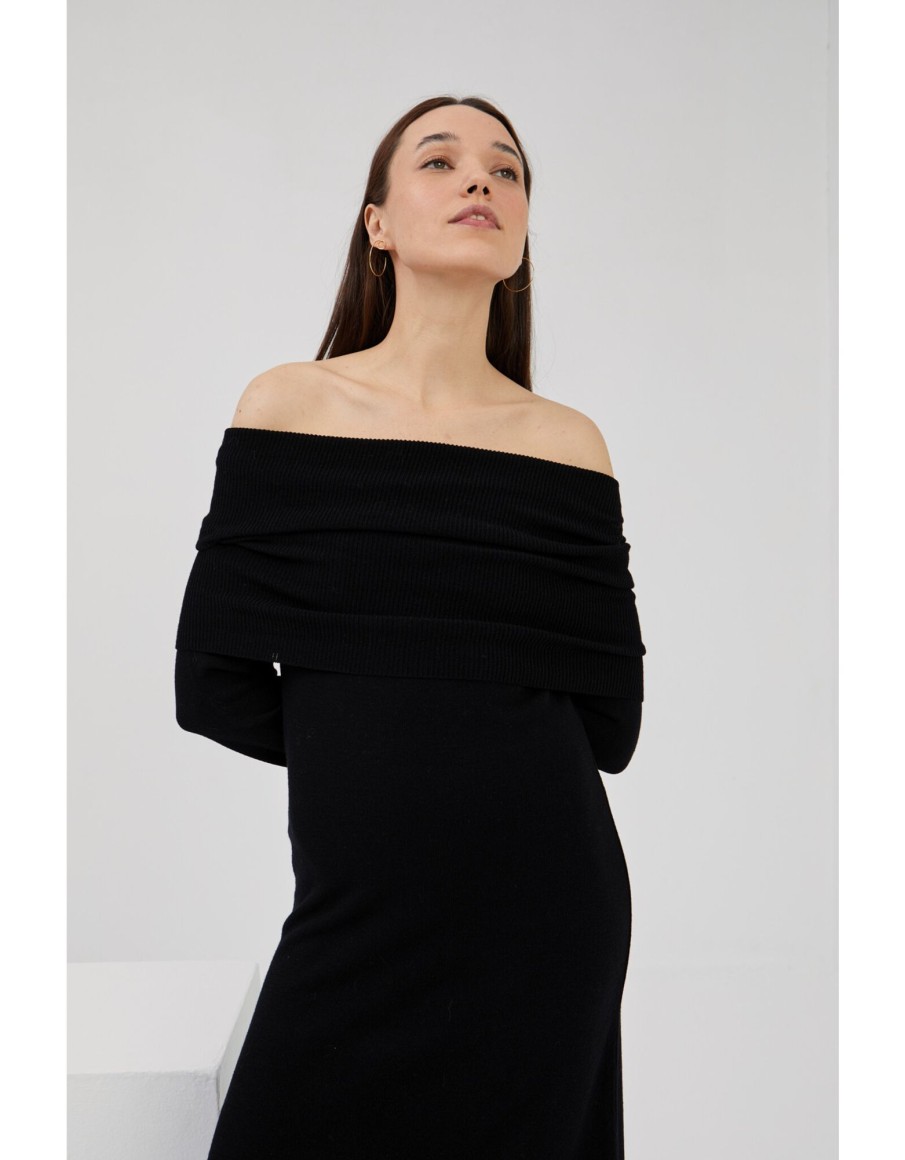 Clothing & Accessories Mus & BomBon | Mus & Bom Bon - Marsa 4 - Dress Black