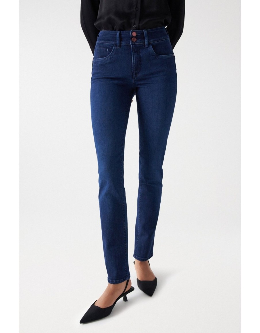 Clothing & Accessories Salsa Jeans | Salsa - 21006843 - Secret Slim Dark Denim (854)