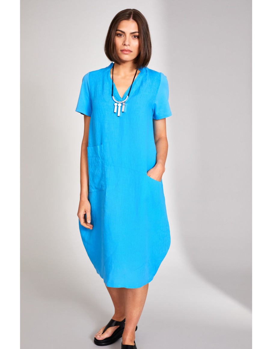 Clothing & Accessories Peruzzi | Peruzzi - S24139 - Asymetric Pocket Dress