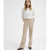 Clothing & Accessories Gustav Denmark | Gustav- 52016 6701 -Esta, High Waist Wide Leg Trouser Sandstone