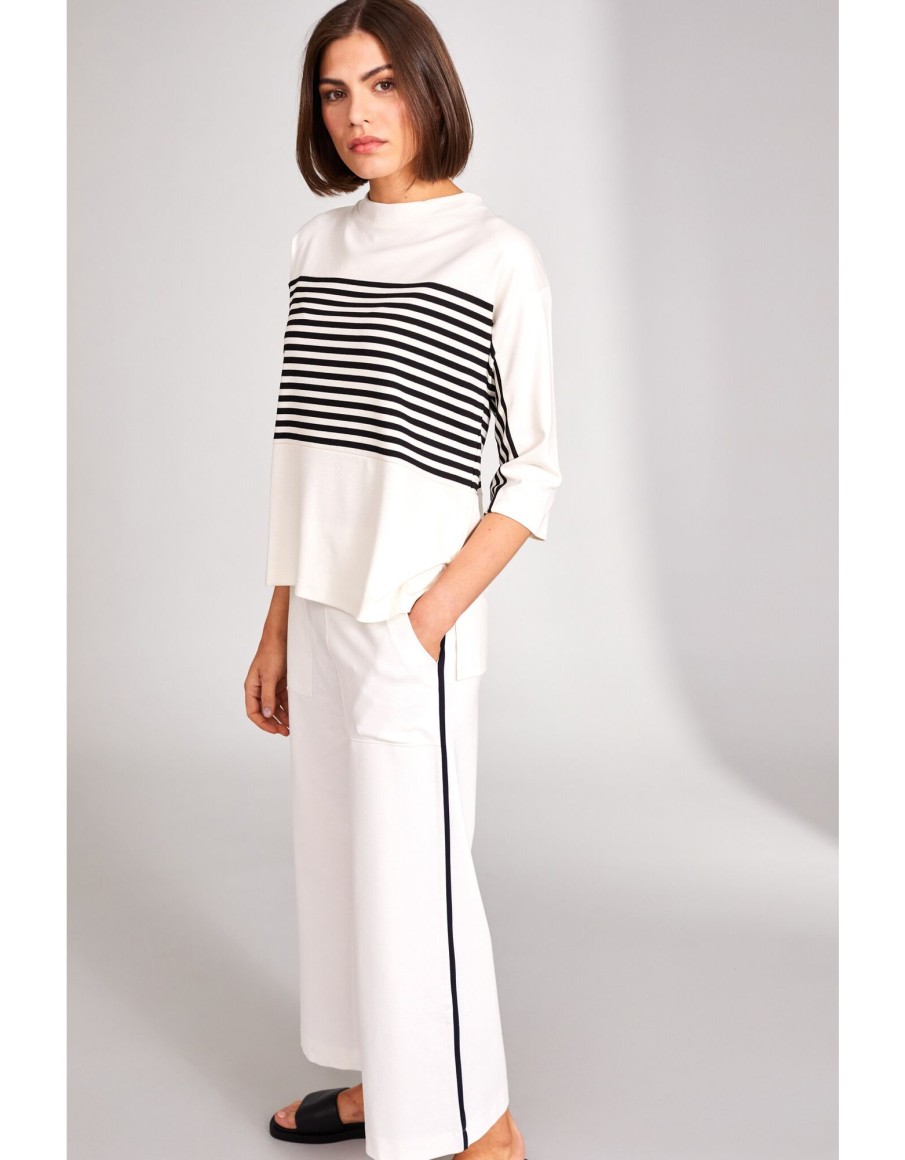 Clothing & Accessories Peruzzi | Peruzzi - S24205 - Side Stripe Trousers