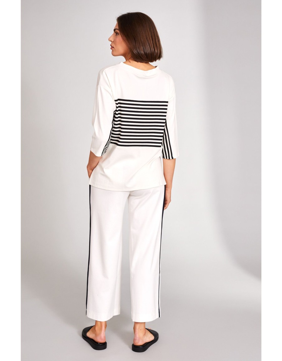 Clothing & Accessories Peruzzi | Peruzzi - S24205 - Side Stripe Trousers