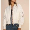 Clothing & Accessories Mos Mosh | Mos Mosh - 159230 - Leslie Bomber Jacket Ecru