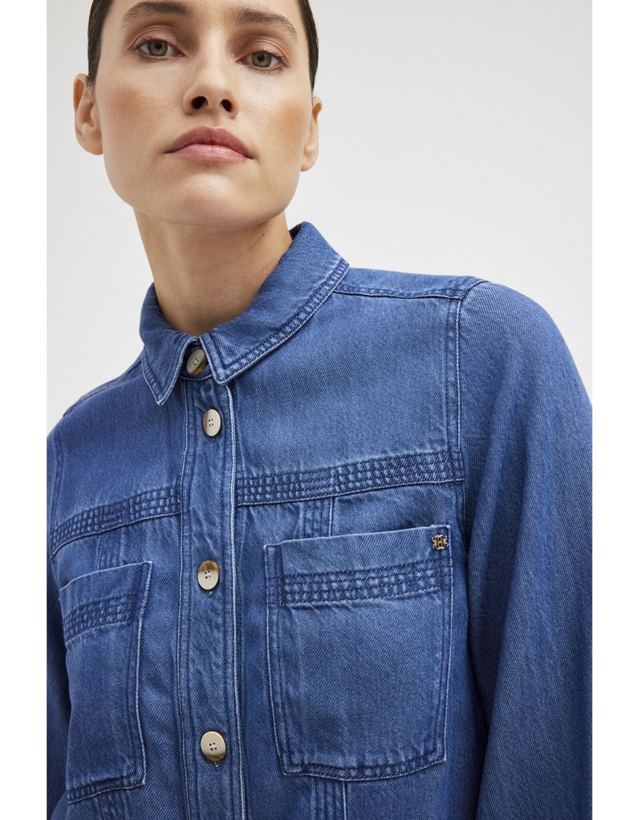 Clothing & Accessories Gustav Denmark | Gustav Denmark - 52611 6720 - Edele Jacket Denim