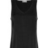 Clothing & Accessories Mos Mosh | Mos Mosh - 153590 - V Neck Silk Tank Top