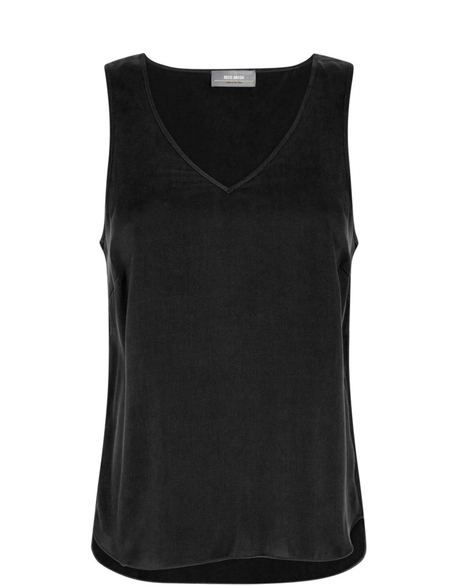 Clothing & Accessories Mos Mosh | Mos Mosh - 153590 - V Neck Silk Tank Top