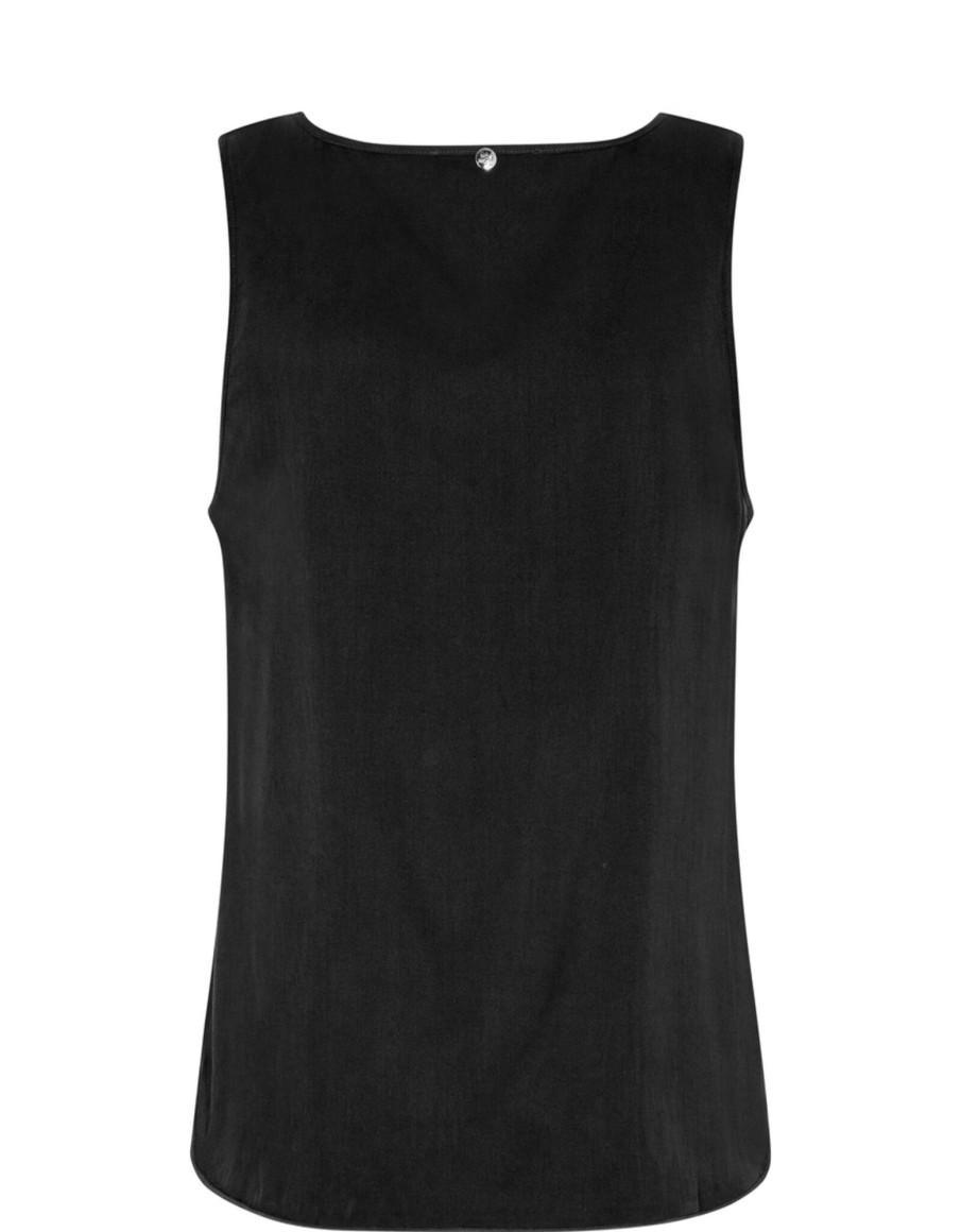 Clothing & Accessories Mos Mosh | Mos Mosh - 153590 - V Neck Silk Tank Top