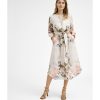 Clothing & Accessories Gustav Denmark | Gustav - 52515 7355 - Nicole-Midi Dress With Tie Watercolour