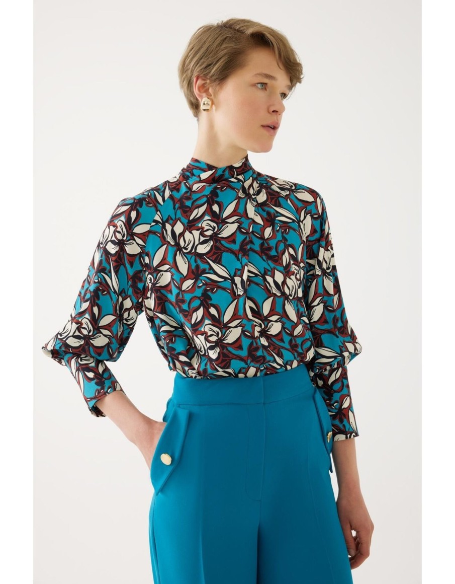 Clothing & Accessories Exquise | Exquise - 3107024 - Farrah - Blouse Blue