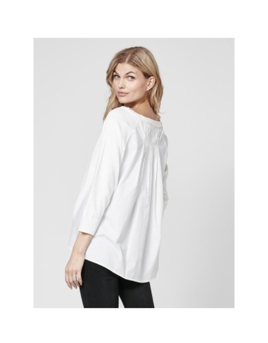 Clothing & Accessories Nu Denmark | Nu Denmark - 7961-50 - Tulipa Blouse Knit Creme