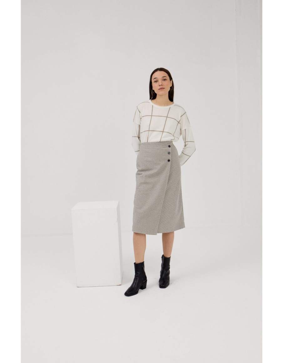 Clothing & Accessories Mus & BomBon | Mus & Bom Bon -A Greda4- Skirt Check