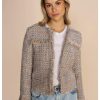 Clothing & Accessories Mos Mosh | Mos Mosh - Ellis Boucle Jacket - 160040 Ecru