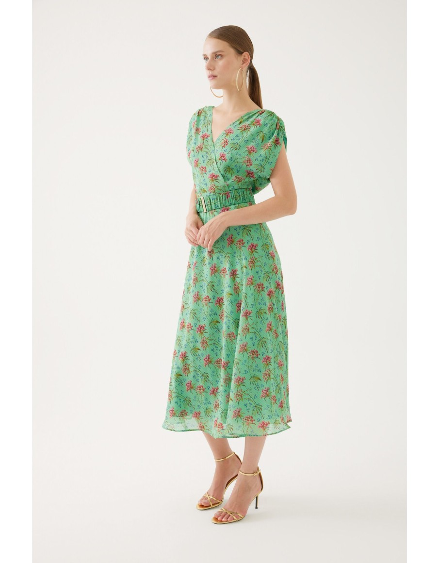 Clothing & Accessories Exquise | Exquise - 4218018 - Dress Green