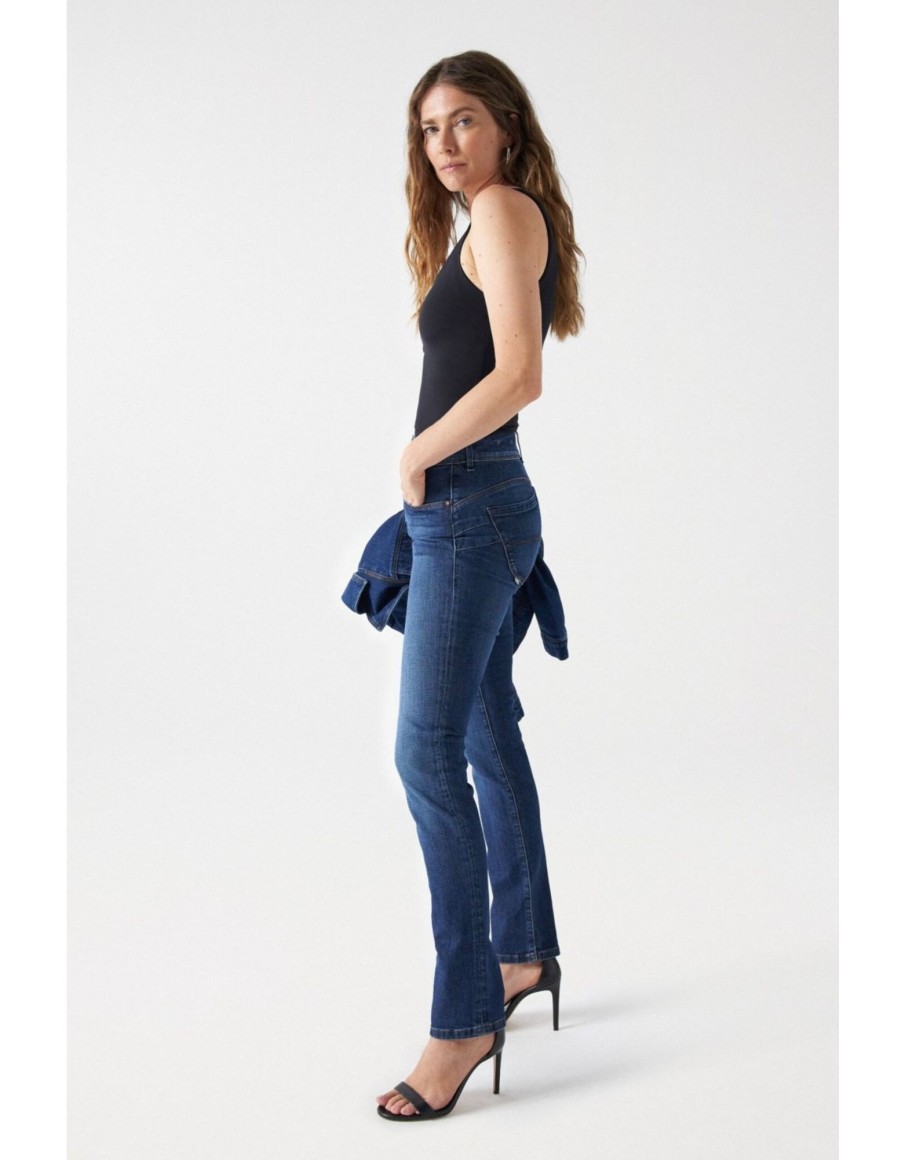 Clothing & Accessories Salsa Jeans | Salsa - 111674 - Secret Slim Medium Wash