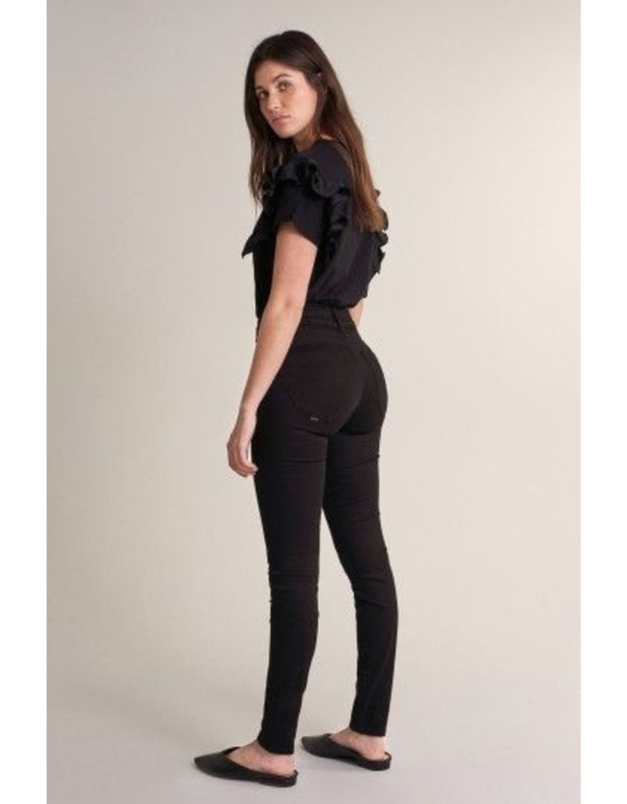 Clothing & Accessories Salsa Jeans | Salsa Jeans - Push In Secret Jeans Black