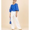 Clothing & Accessories Fee G | Fee G - 91323 - Ozzie Blouse Blue