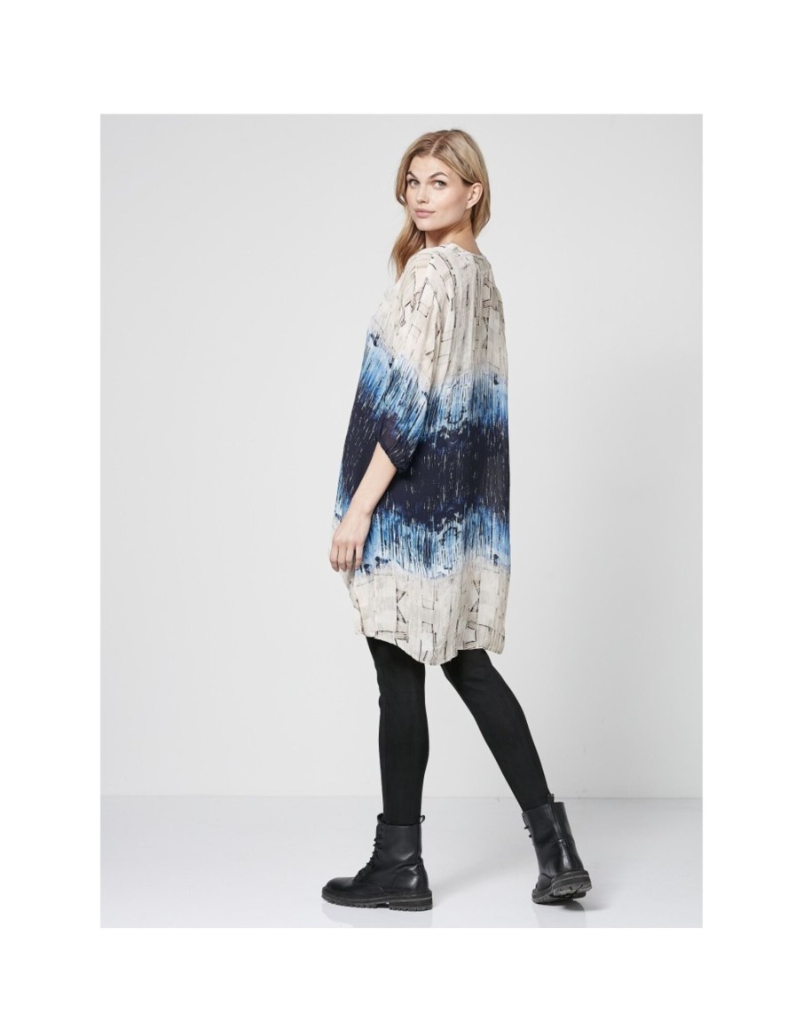 Clothing & Accessories Nu Denmark | Nu Denmark - 7938-26 - Tiana Tunic Classic Navy Mix